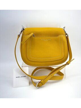 Marc Jacobs Empire City Crossbody Bag Yellow Mustard Leather Bag